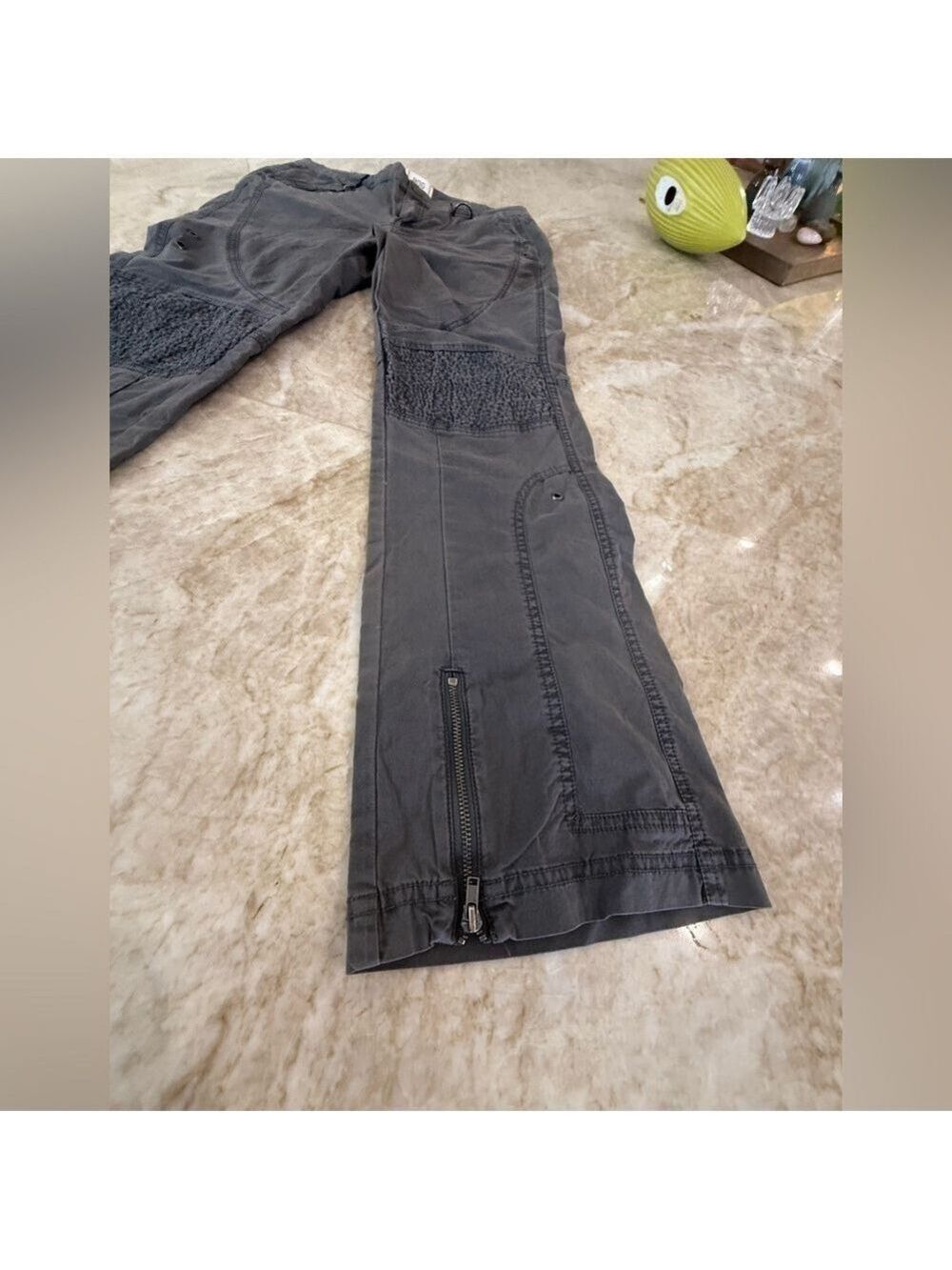 BDG Harper Moto Gray Boot Cut cargo accent Pants urban outfitters - Picture 6 of 13